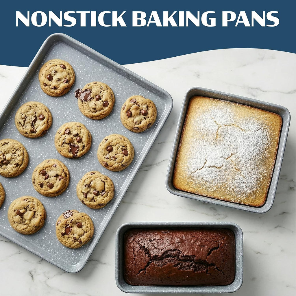 Granitestone Ceraluxe 20 Pc Ceramic Cookware Set Nonstick, Complete Pots and Pans Set Non Stick for Kitchen with Bakeware, Utensils & Steamer, Non Toxic Made Without PFOA PFOS, Oven & Dishwasher Safe
