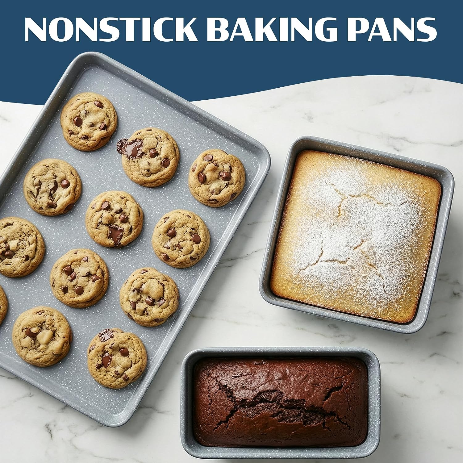 Granitestone Ceraluxe 20 Pc Ceramic Cookware Set Nonstick, Complete Pots and Pans Set Non Stick for Kitchen with Bakeware, Utensils & Steamer, Non Toxic Made Without PFOA PFOS, Oven & Dishwasher Safe