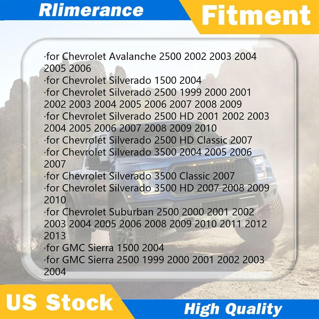 Rear Brakes and Rotors Kit for Chevy Silverado 3500 2004-2007 for Chevrolet Silverado 3500 Classic 2007-2007 for Chevy Silverado 3500 Classic 2007-2007 3PCS Rear Disc Brake Rotors Ceramic Brakes Pads