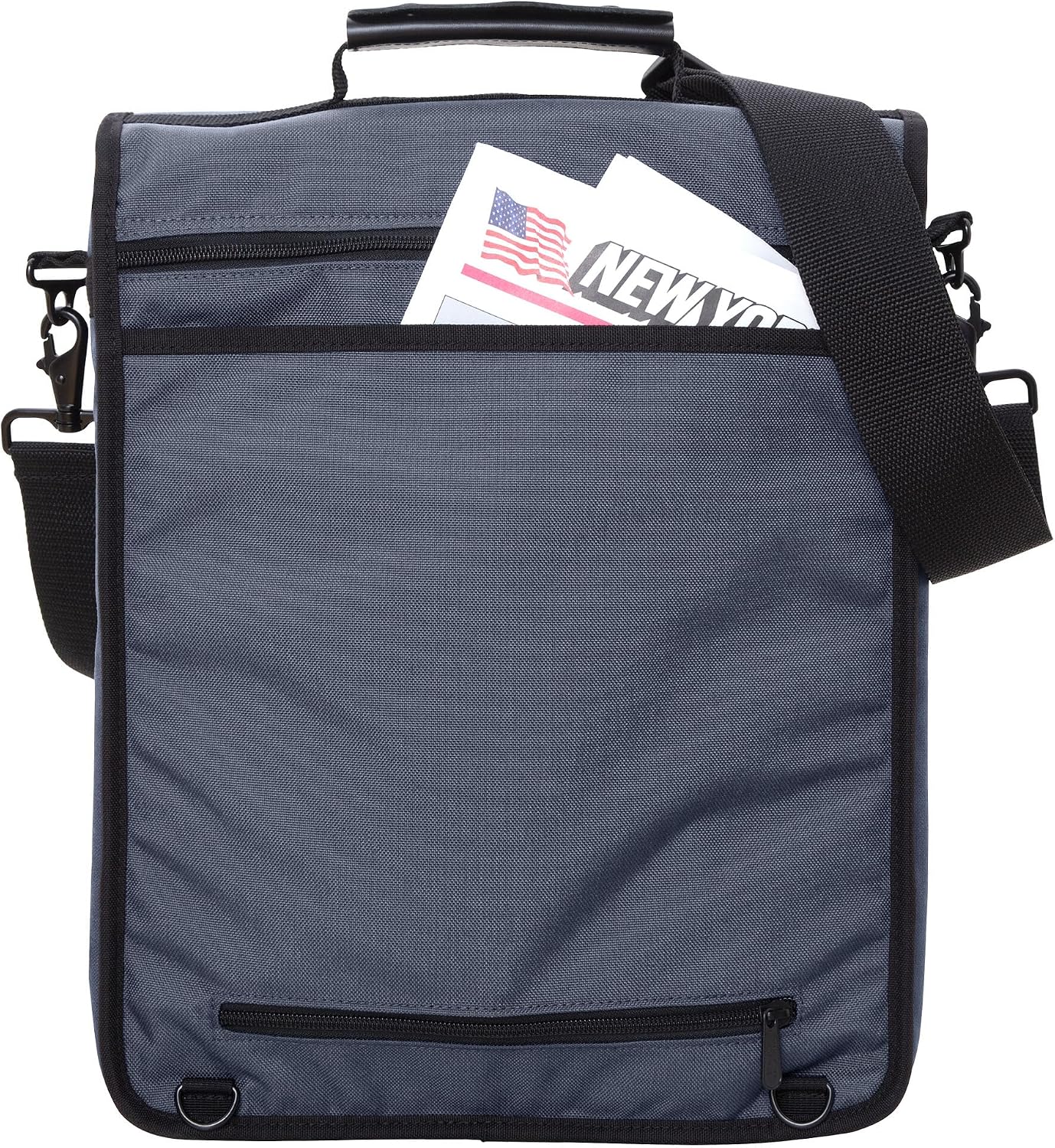 Manhattan Portage Commuter Laptop Bag Stylish Messenger Bag for Men & Women Durable Cordura Fits Up to 17' Laptop Ideal for Work College Travel (Grey)