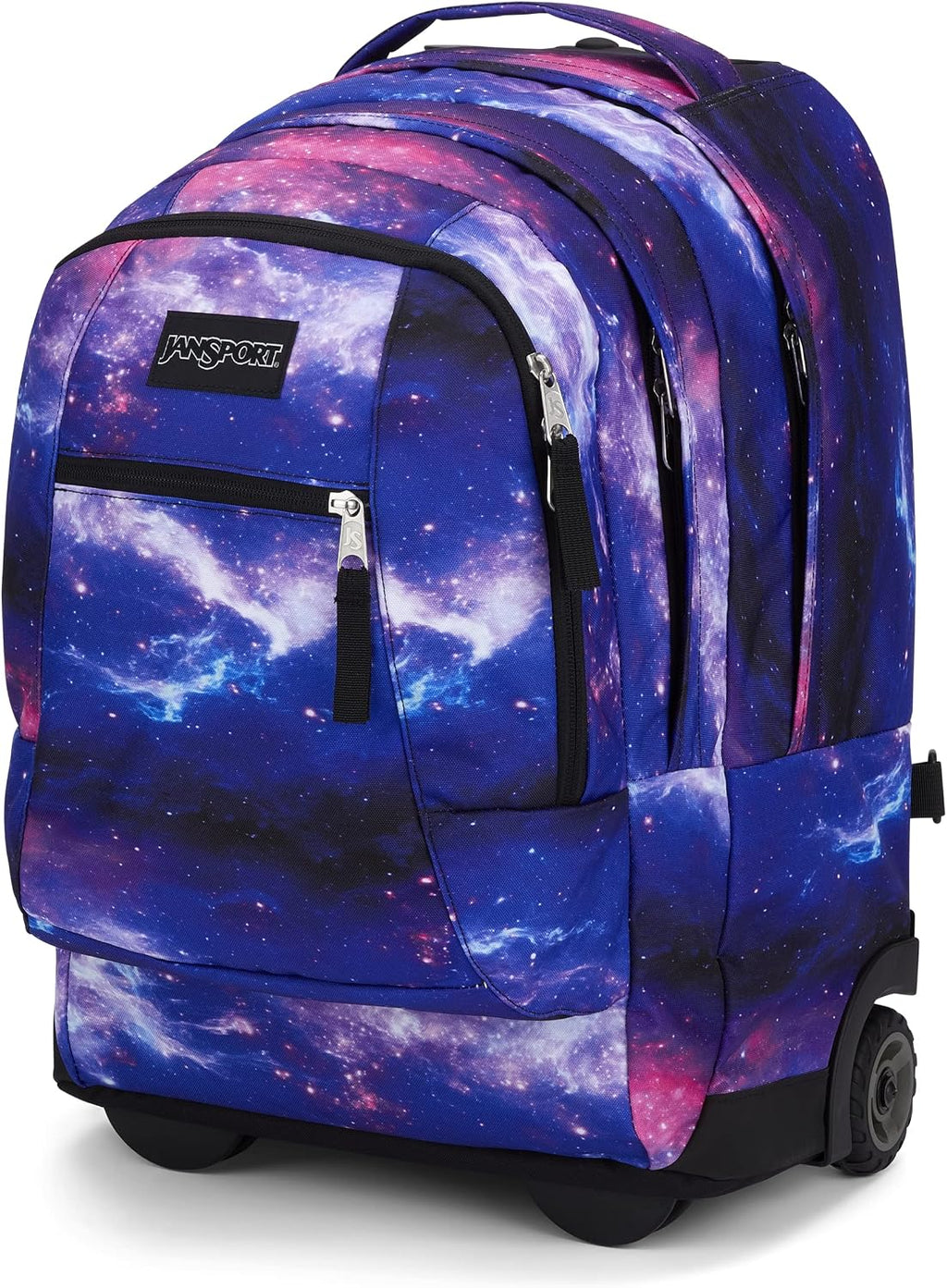JanSport Driver 8 Rolling Backpack - Wheeled Travel Bag with 15-Inch Laptop Sleeve, One Size, Space Dust