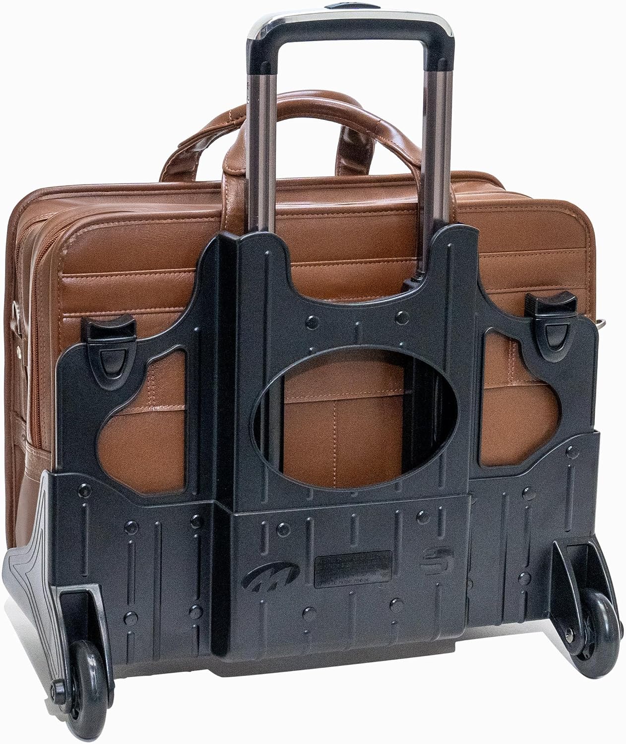 McKleinUSA CLINTON, 17' Leather Patented Detachable -Wheeled Laptop Briefcase