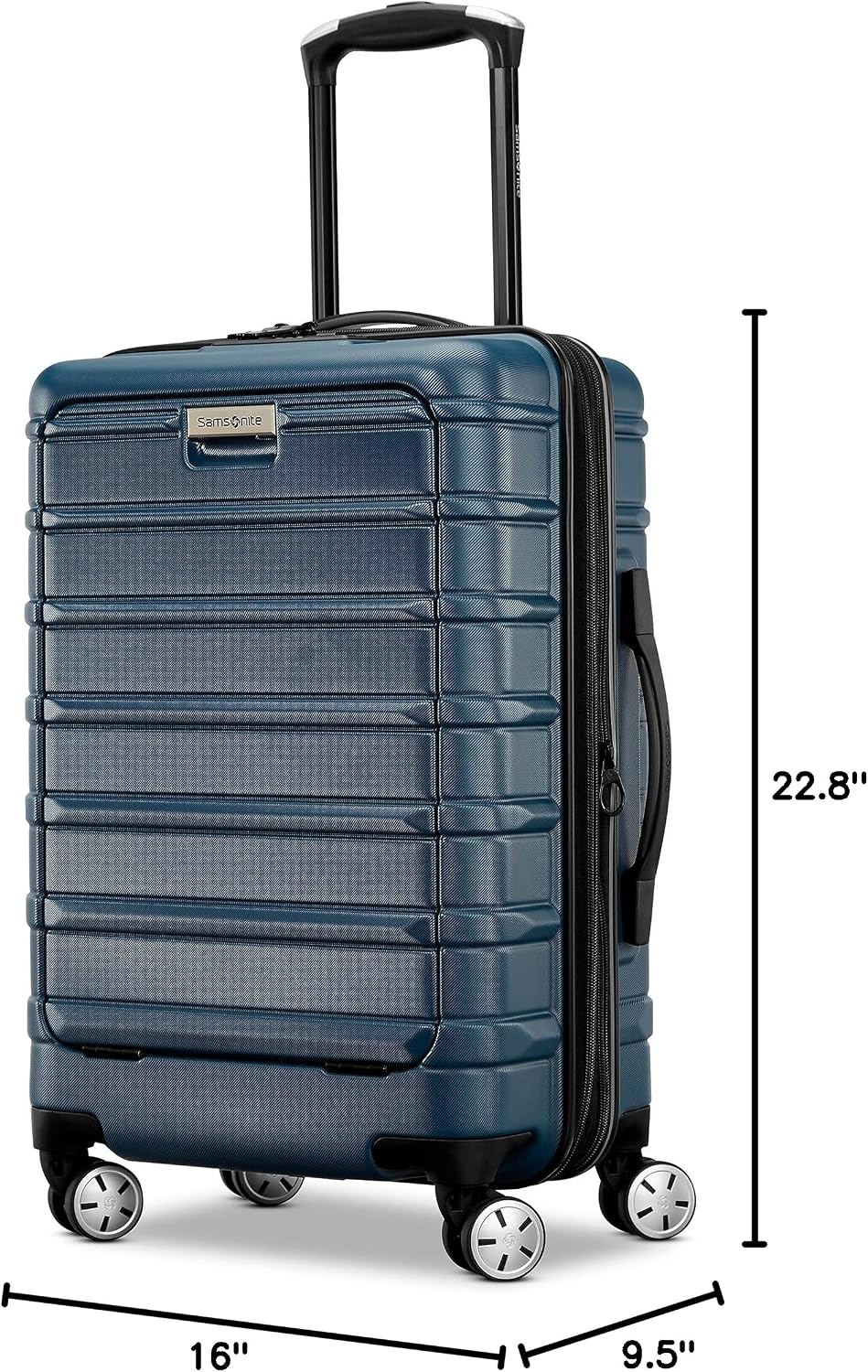 Samsonite Omni 2 PRO Hardside Expandable Luggage with Spinners, Nova Teal, Carry-on