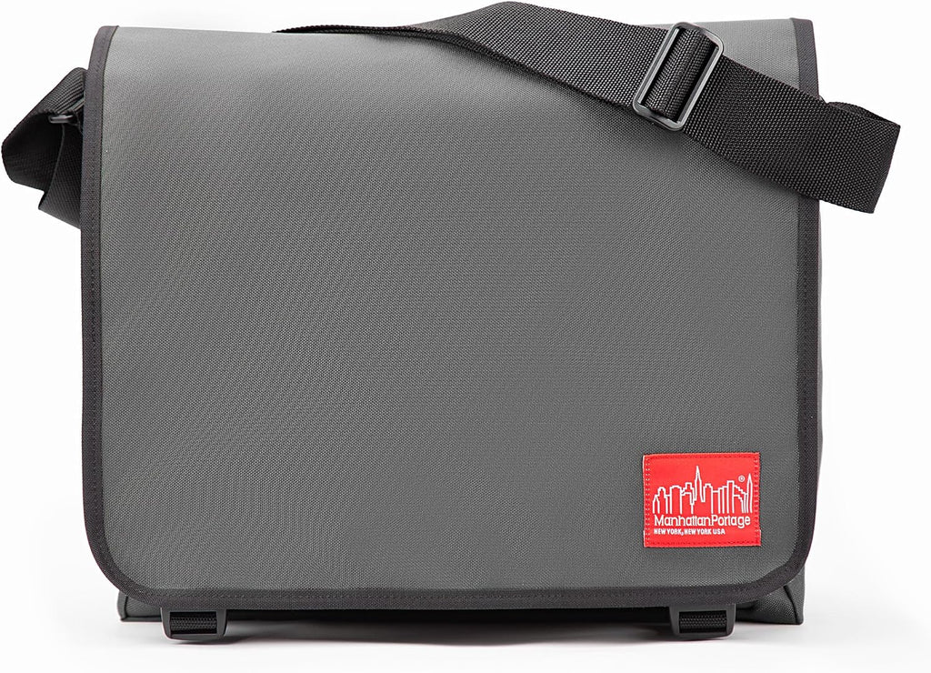 Manhattan Portage Deluxe Computer Bag (LG) with Adjustable Strap Water Resistant 1000D Cordura for Work College Travel