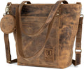 BERLINER BAGS Vintage Genuine Leather Tote Bag Verona, Handbag, Large Shopper, Work Bag for Women