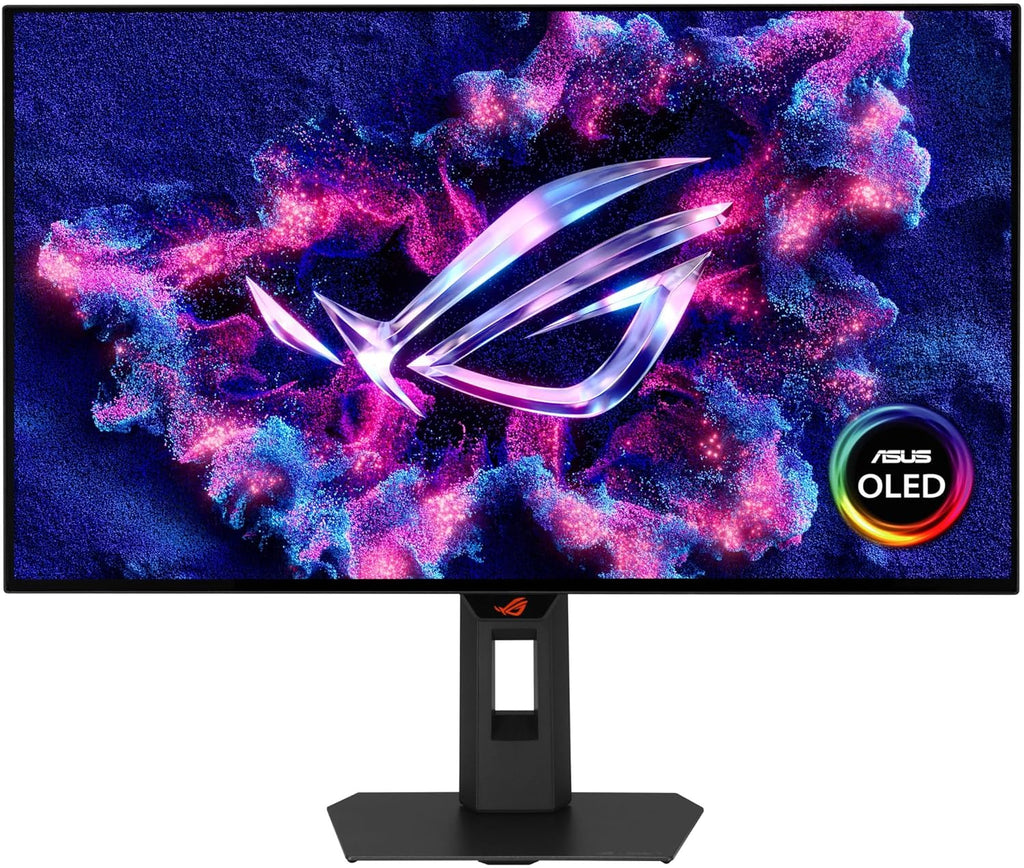 ASUS Rog Strix 27' 1440P Gaming Monitor (XG27AQWMG), QHD, TrueBlack Glossy Tandem OLED, 280Hz, 0.03ms, Neo Proximity Sensor, DisplayHDR True Black 500, 99% DCI-P3, DisplayWidget, 3yr Warranty