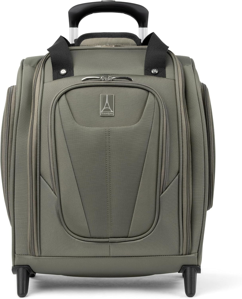 Travelpro Luggage Maxlite 5 Softside Lightweight Rolling Underseat Compact Carry on Upright 2 Wheel Bag, 15-Inch — Slate Green