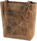 Berliner Bags Vintage Genuine Leather Tote Bag Seville, Handbag, Large Shopper for Women