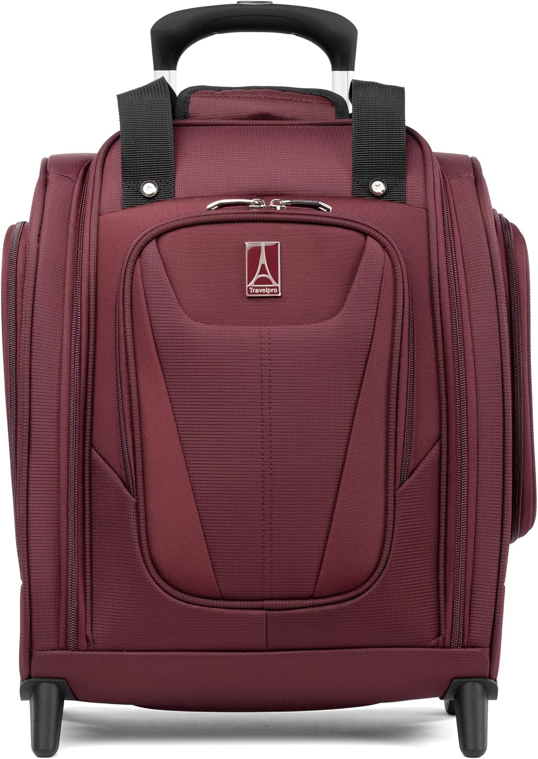 Travelpro Luggage Maxlite 5 Softside Lightweight Rolling Underseat Compact Carry on Upright 2 Wheel Bag, Men and Women, Burgundy, 15-Inch