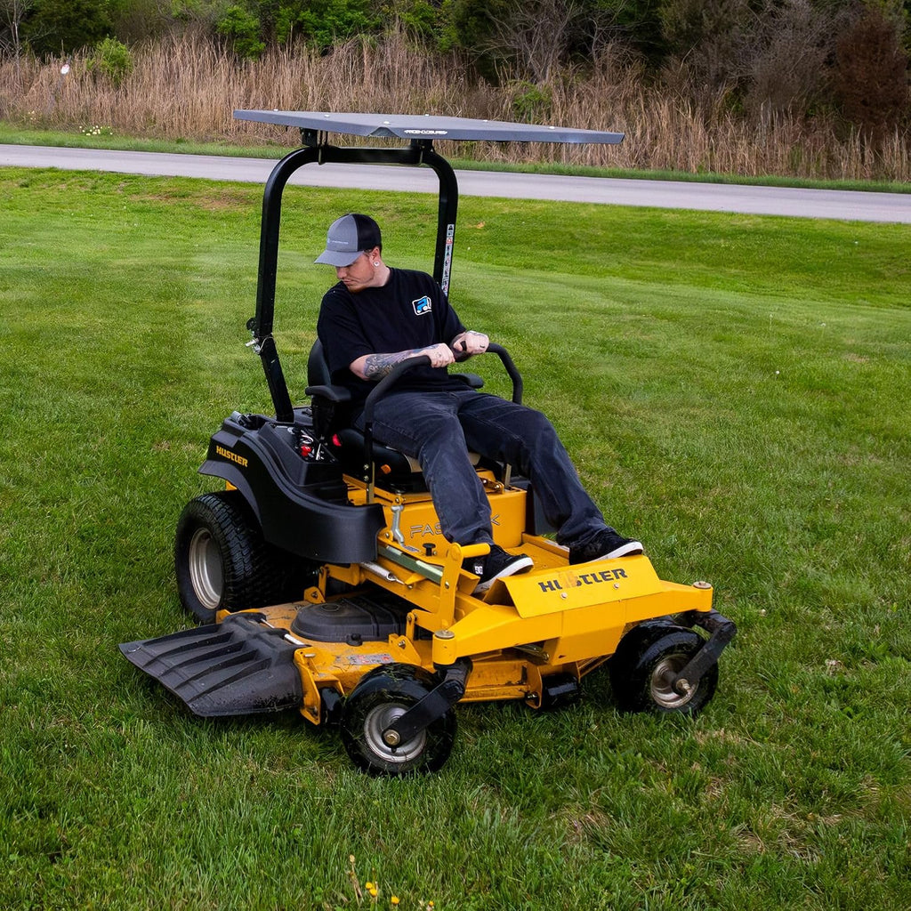 Universal Zero Turn Mower Canopy | ROPS 1.5'-3' | Robust Steel | Easy Install | Color Matched Roof | Fits Most Mowers with ROPS (Black)