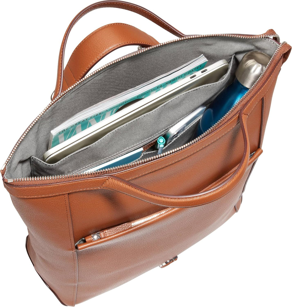 Cole Haan Women's Grand Series Grand Ambition Convertible Backpack, New British Tan