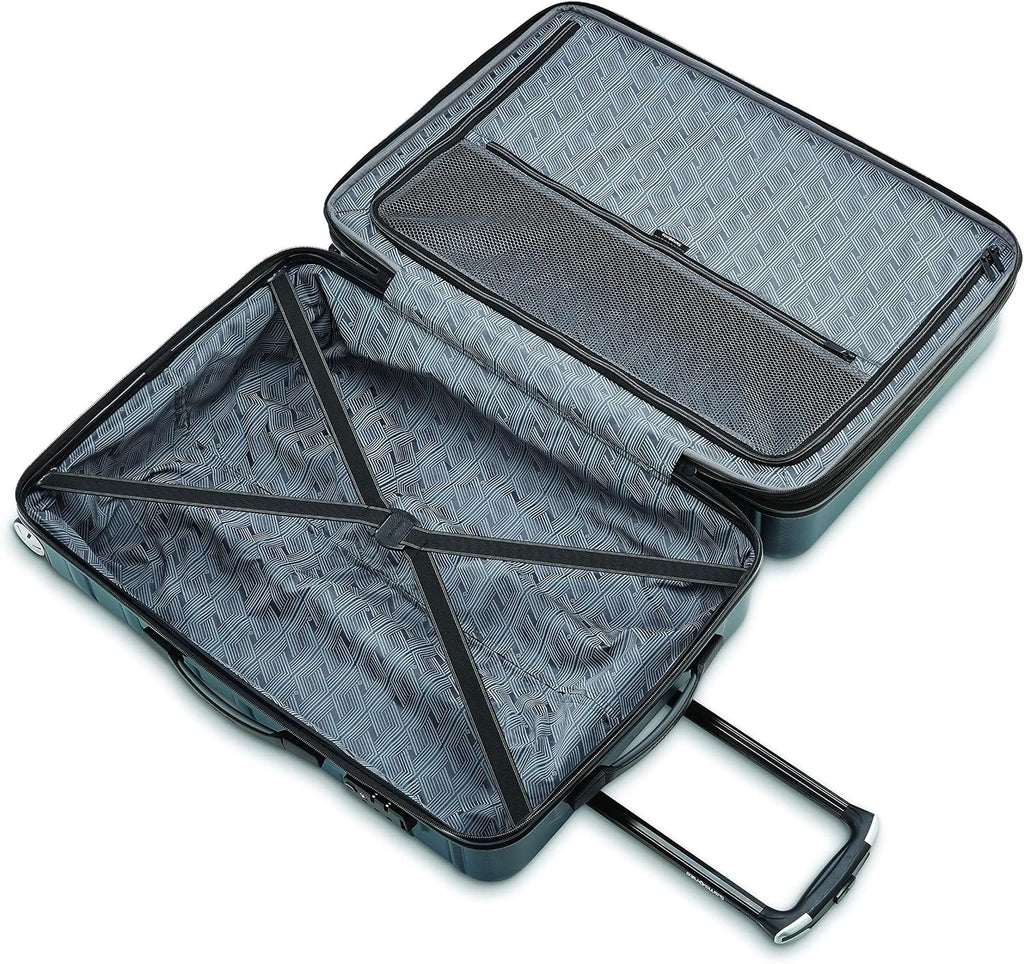 Samsonite Omni 2 28-Inch Large Checked Hardside Luggage with 360° Spinner Wheels - Scratch Resistant Hardshell - TSA Lock - Expandable Polycarbonate Shell for Lightweight Travel - Nova Teal