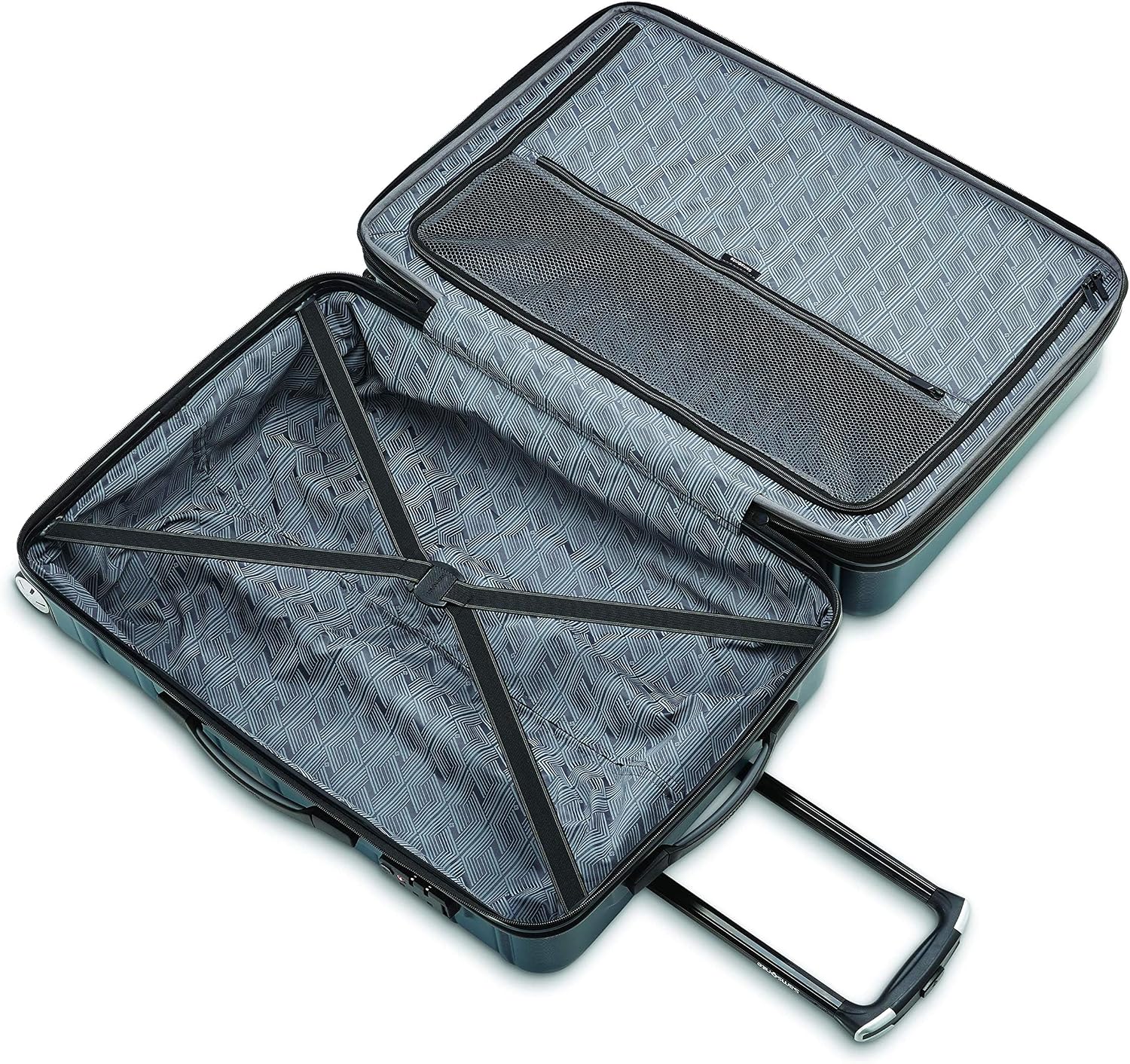 Samsonite Omni 2 28-Inch Large Checked Hardside Luggage with 360° Spinner Wheels - Scratch Resistant Hardshell - TSA Lock - Expandable Polycarbonate Shell for Lightweight Travel - Nova Teal