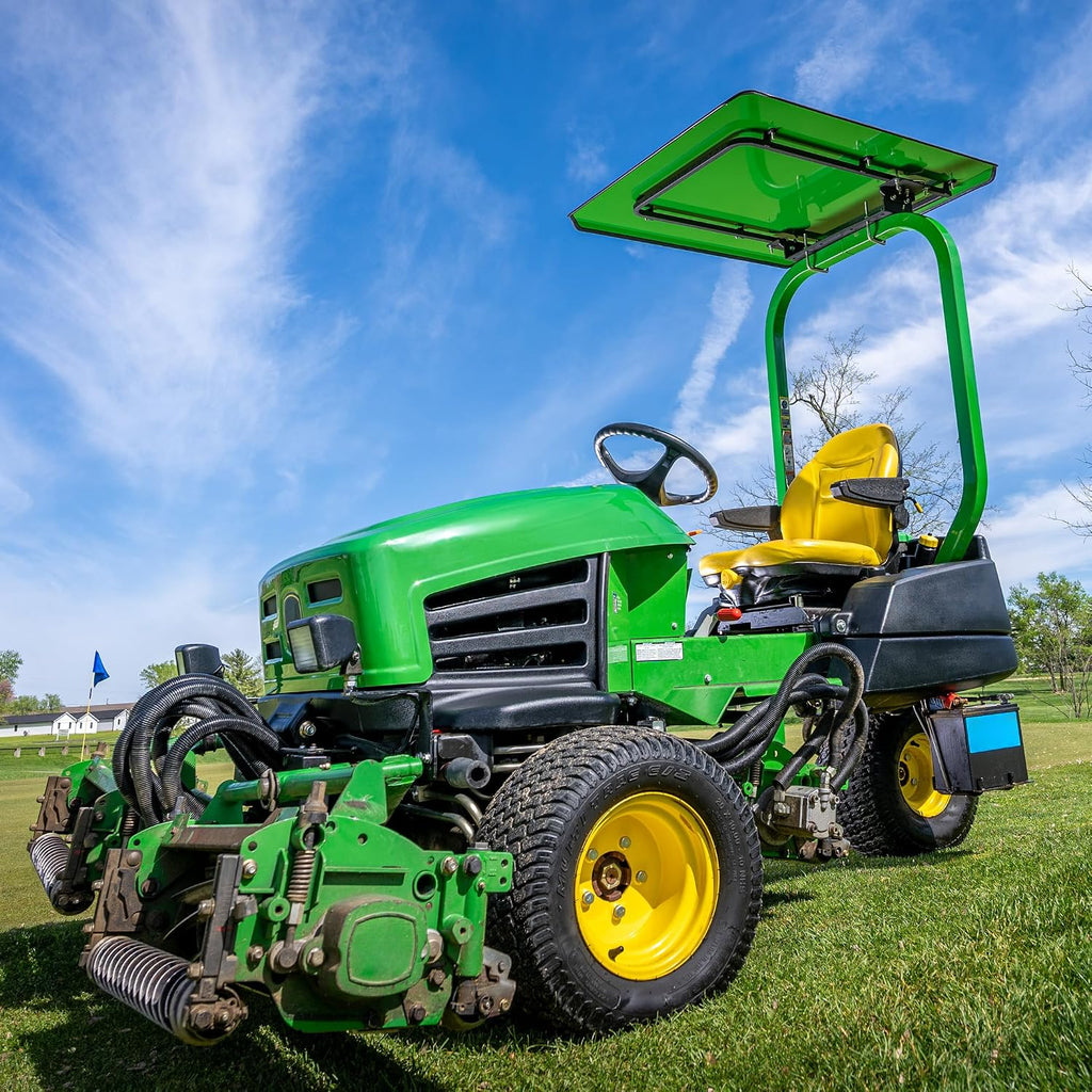 Universal Zero Turn Mower Canopy | ROPS 1.5'-3' | Robust Steel | Easy Install | Color Matched Roof | Fits Most Mowers with ROPS (Green)