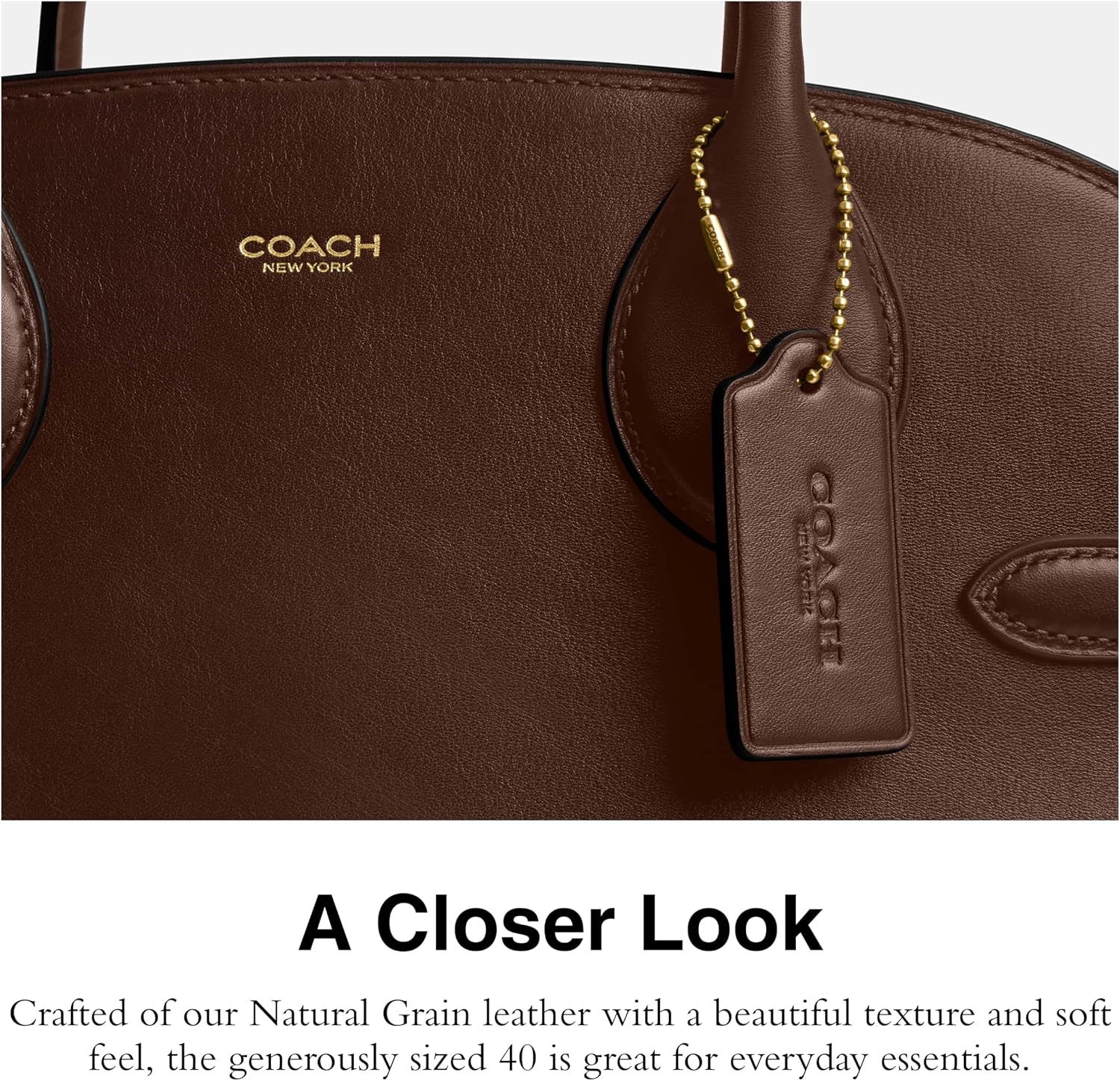 Coach Women's Suede Soft Empire Carryall 40 Tote