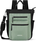 Sherpani Soleil, Anti Theft Convertible Backpack, 3 in 1 Tote, Crossbody Purse, 18L Travel Bag, RFID Protection, Fits 13' Laptop (Aloe Mist)