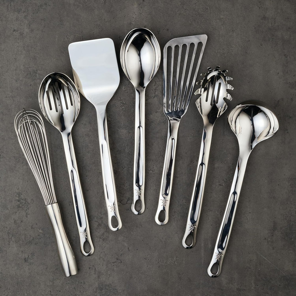 Hestan Provisions, Chef's Tools, Ultimate Set, 8-Piece, Stainless Steel Utensil set with Porcelain Bain Marie