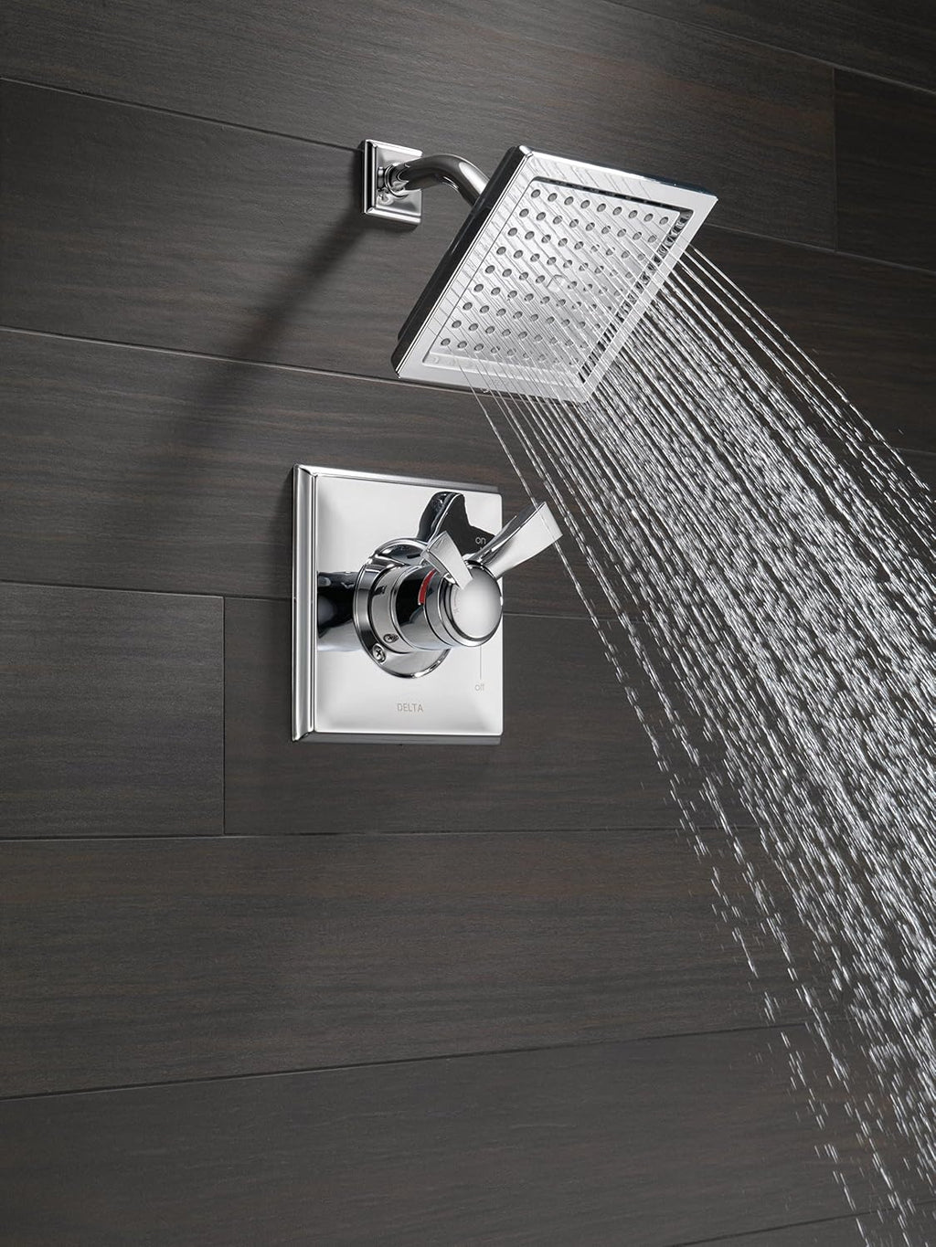 Delta Faucet Dryden 17 Series Dual-Function Shower Trim Kit with Single-Spray Touch-Clean Shower Head, Chrome, 2.0 GPM Water Flow, T17251-WE (Valve Not Included)