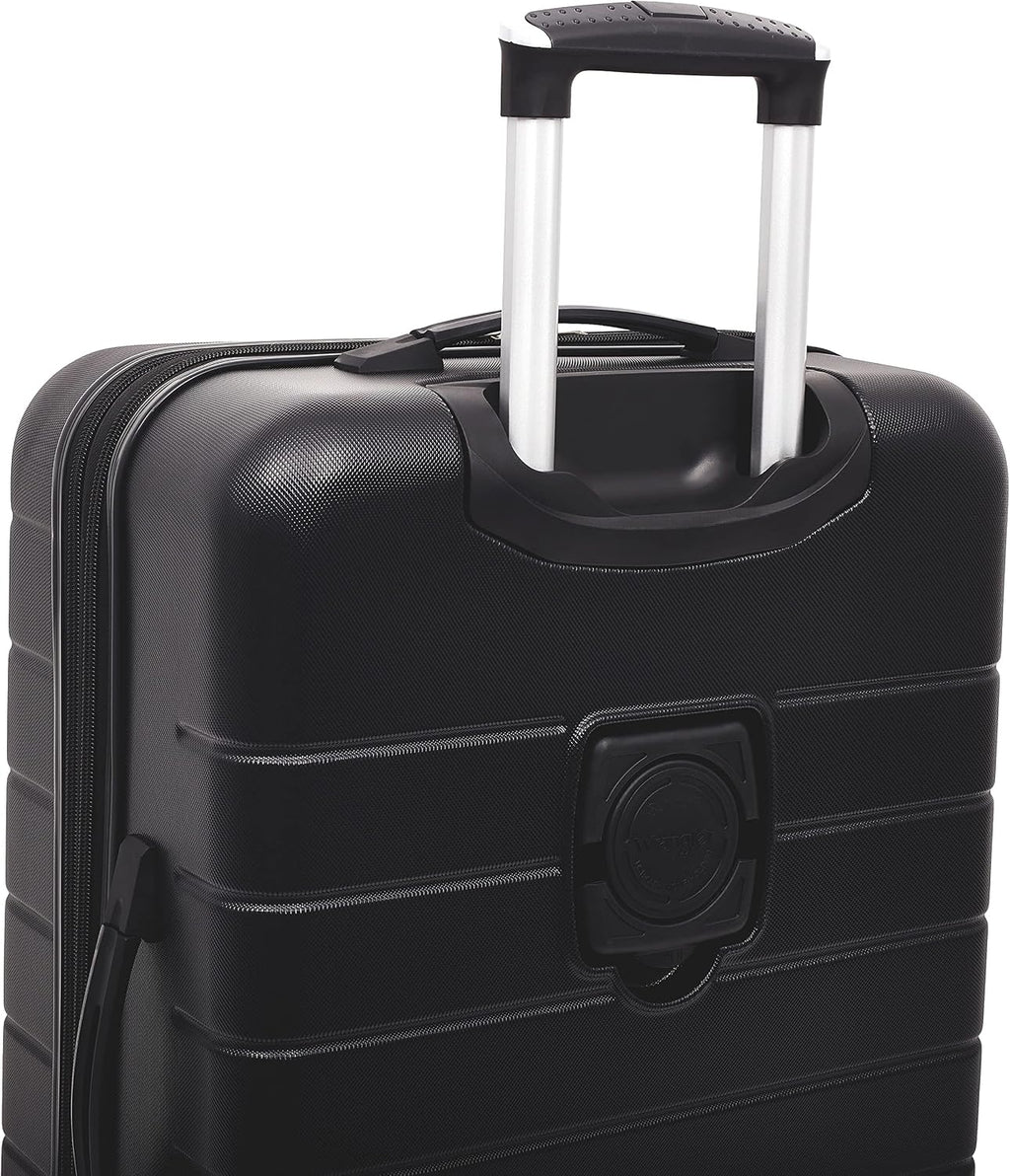 Wrangler Smart Spinner Hardside Luggage, 3 Piece Set, Black