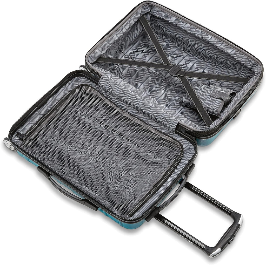 Samsonite Omni 2 Hardside Expandable Luggage with Spinner Wheels, 3PC (CO/MED/LG), CARIBBEAN BLUE