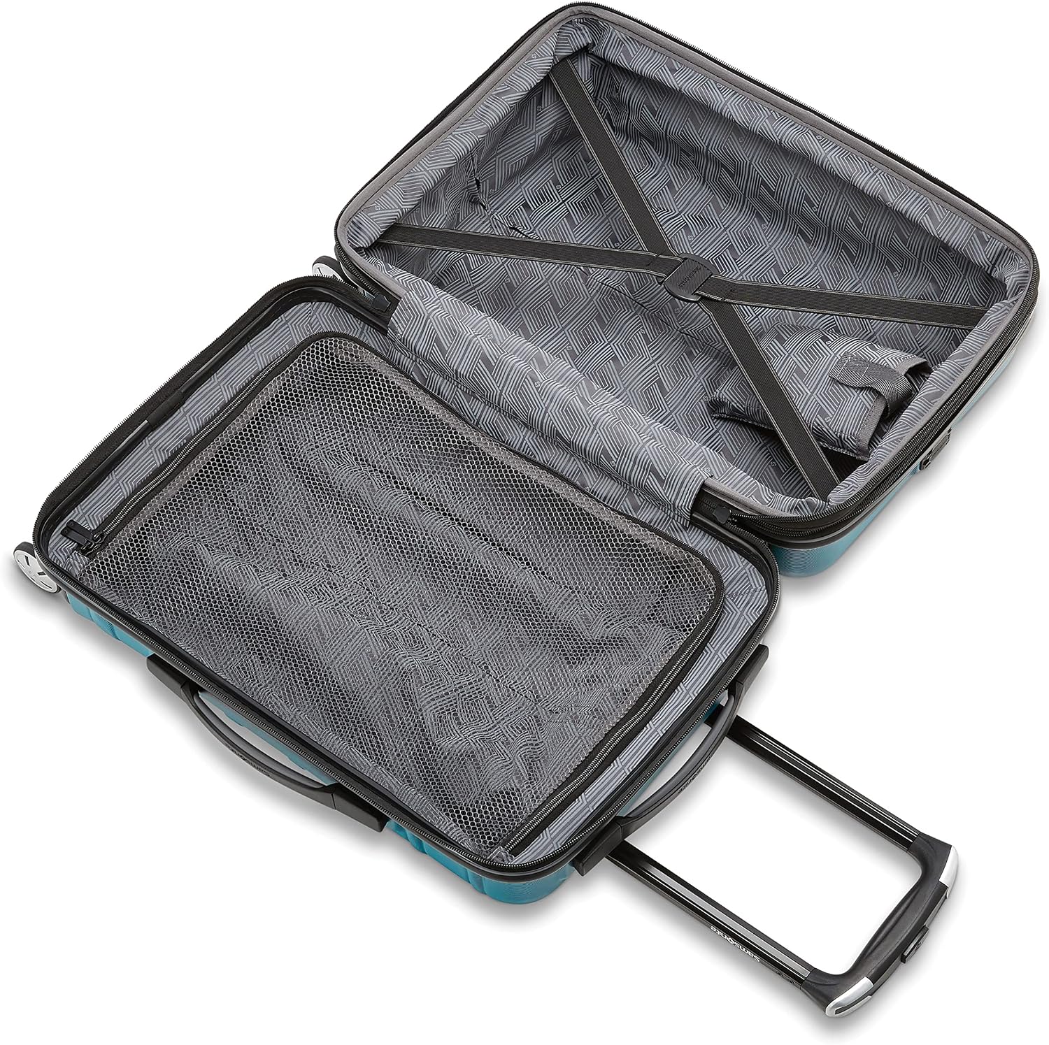 Samsonite Omni 2 Hardside Expandable Luggage with Spinner Wheels, 3PC (CO/MED/LG), CARIBBEAN BLUE