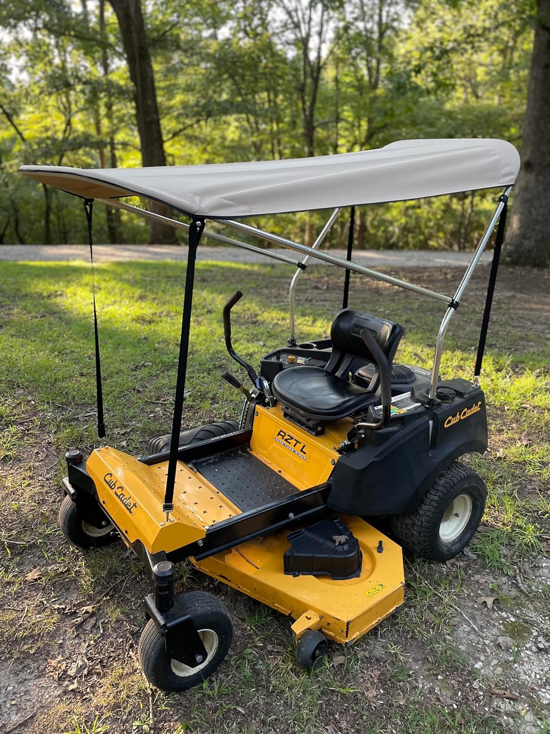 Extra Large Sun Shade Canopy for Zero Turn Lawn Mower - Compatible with John Deere, Kubota, Cub Cadet, Troy-Bilt & Others- Reduce Heat and Glare with this Umbrella Canopy for your Zero Turn Mower