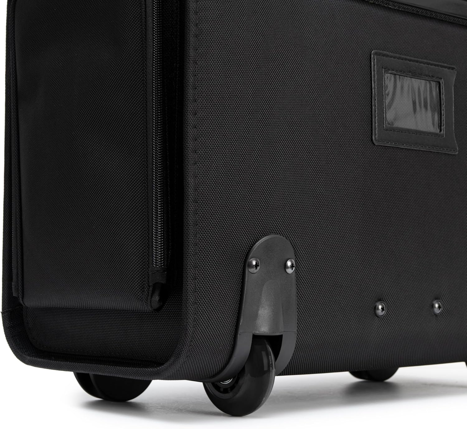 Alpine Swiss Rolling Briefcase Work Overnight Travel Bag Dual Locks Carry on Business Attache Case Black