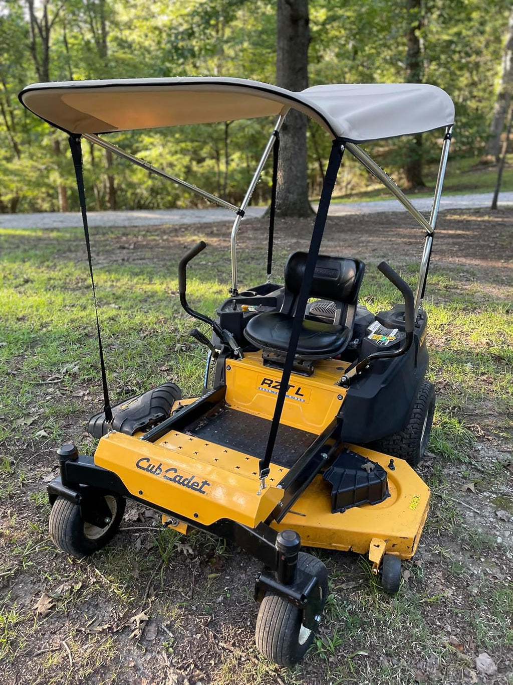 Extra Large Sun Shade Canopy for Zero Turn Lawn Mower - Compatible with John Deere, Kubota, Cub Cadet, Troy-Bilt & Others- Reduce Heat and Glare with this Umbrella Canopy for your Zero Turn Mower