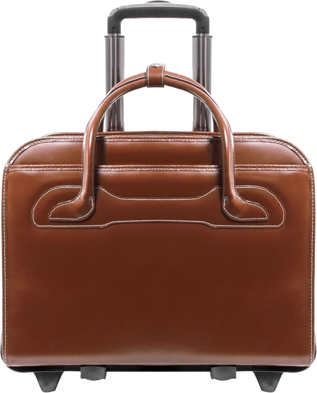 McKlein WILLOWBROOK, 17' Leather Detachable -Wheeled Ladies' Laptop/Computer & Tablet Business Briefcase Bag/Women's Rolling Overnight Travel Bag, Removable trolley case
