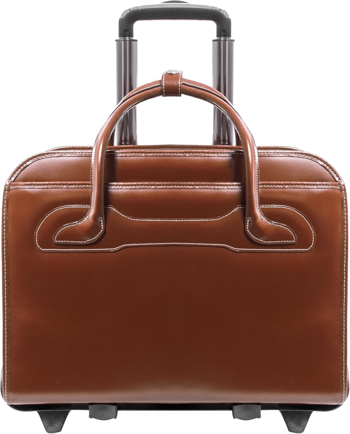 McKlein WILLOWBROOK, 17' Leather Detachable -Wheeled Ladies' Laptop/Computer & Tablet Business Briefcase Bag/Women's Rolling Overnight Travel Bag, Removable trolley case