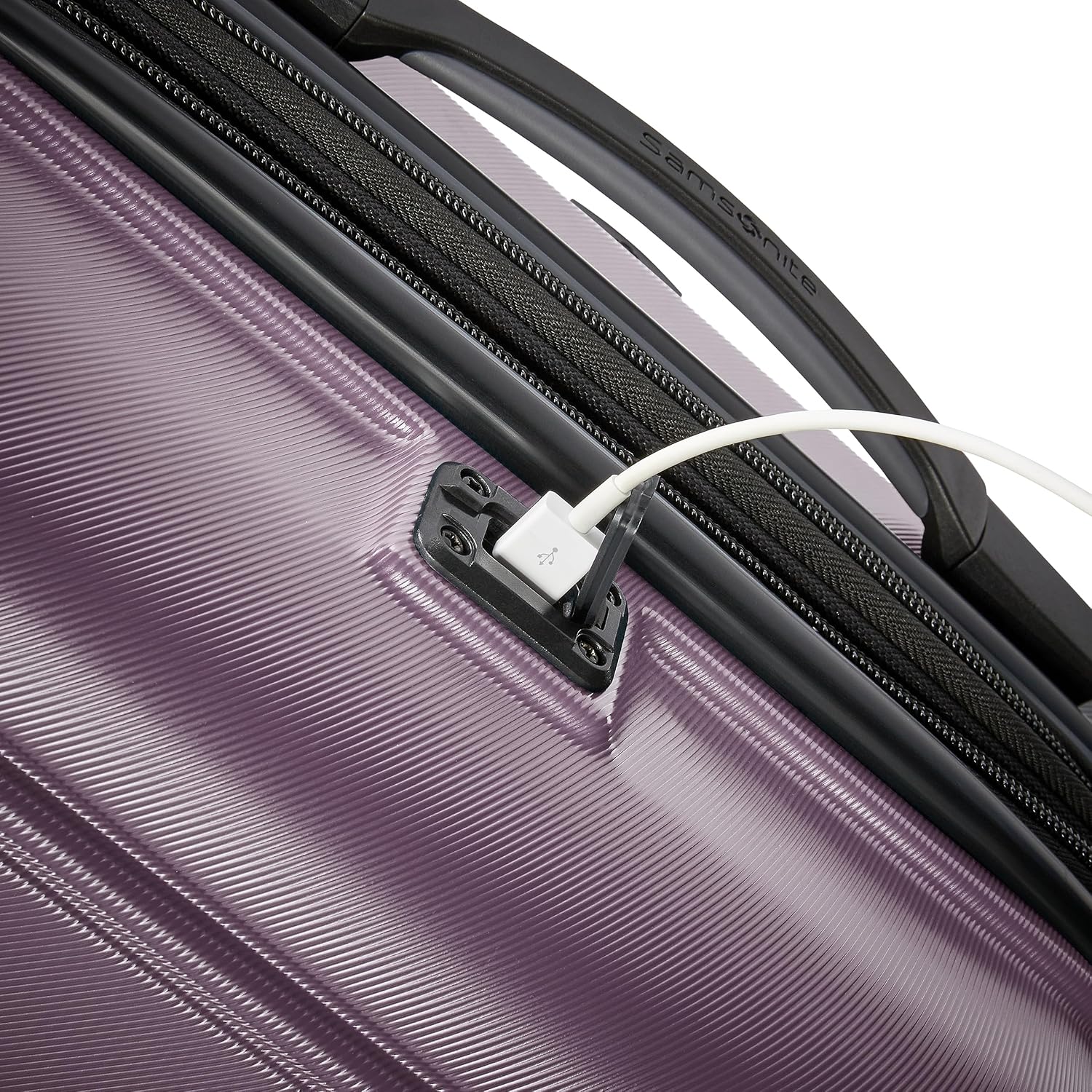 Samsonite Omni 2 Hardside 2 Piece Set - Includes Global Carry-On & Large Checked Suitcases - 360° Dual Spinner Wheels - Integrated TSA Lock & Expansion - Amazon Exclusive - ICY Lilac