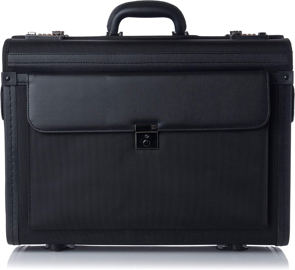 Alpine Swiss Rolling 17' Laptop Briefcase on Wheels Attache Lawyers Case Legal Size