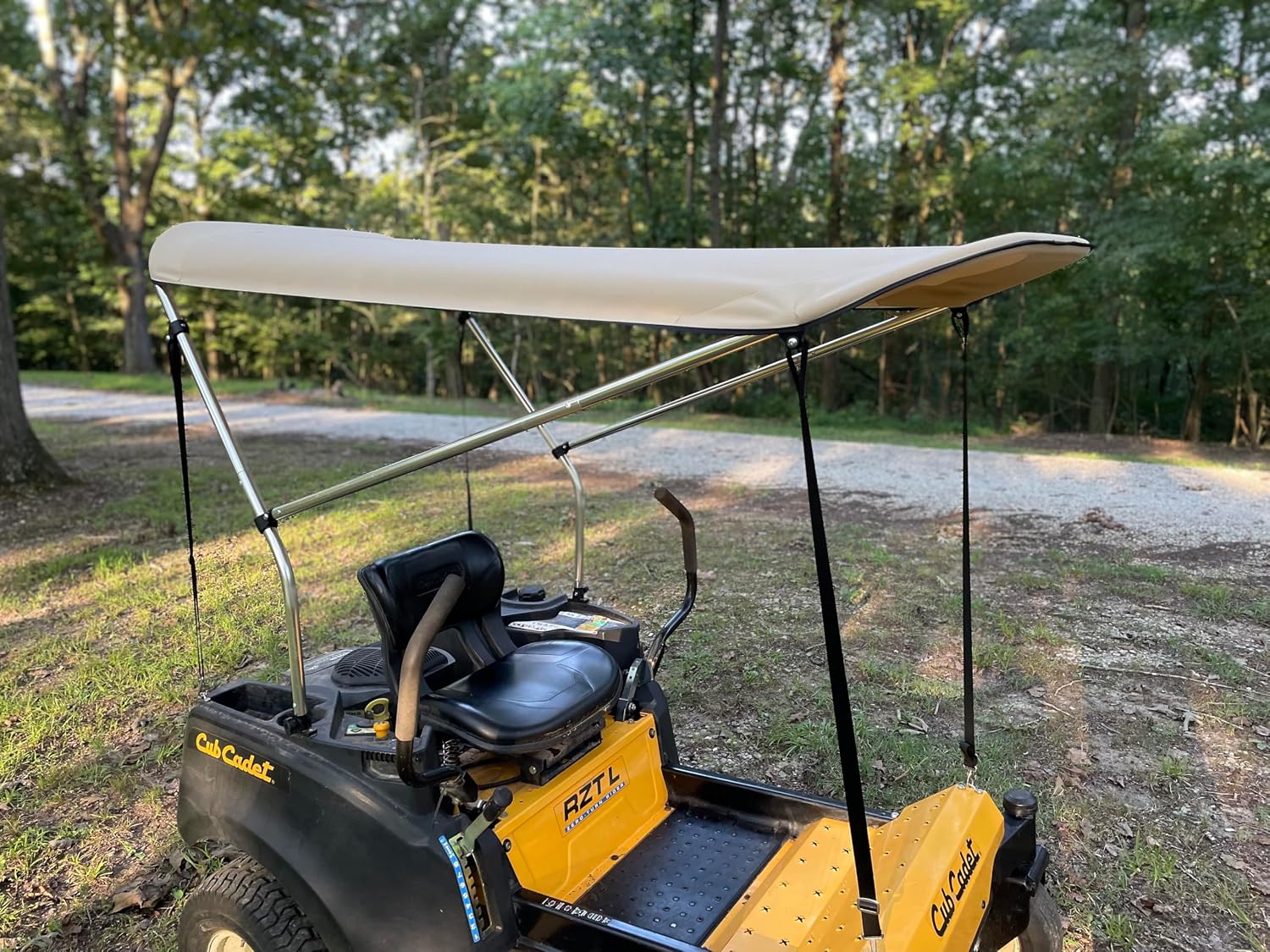 Sun Pro Series Lab Certified UPF 50+ Quick Release Extra Large Sun Shade Canopy for Zero Turn Lawn Mower - Fits John Deere, Kubota, Cub Cadet, Troy-Bilt & Others- Reduce Heat & Glare with This Canopy
