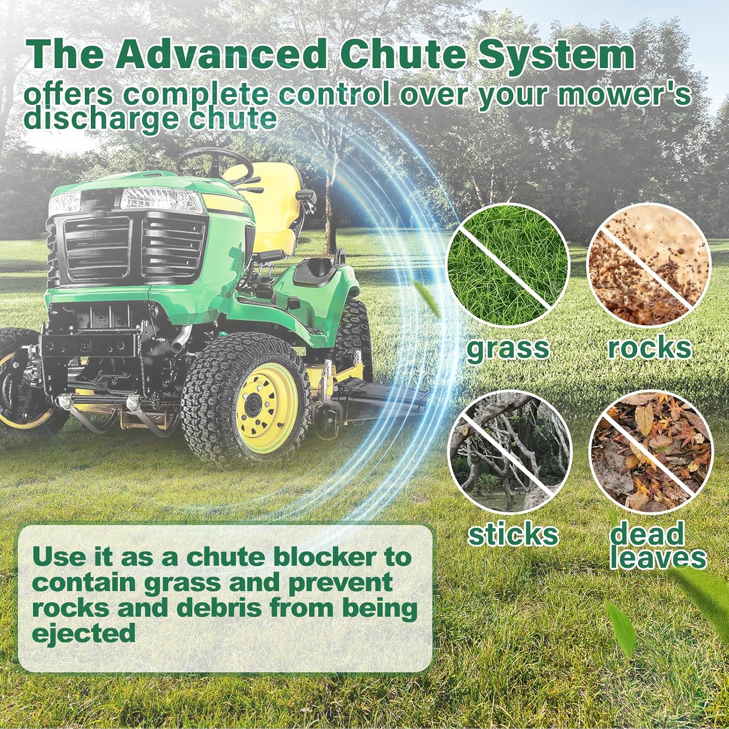 ACS6000B Advanced Chute System Compatible with Bad Boy Mowers, 54' / 60' / 61' / 72', Chute Blocker Replace Part Number 088-6000-00, 088600000