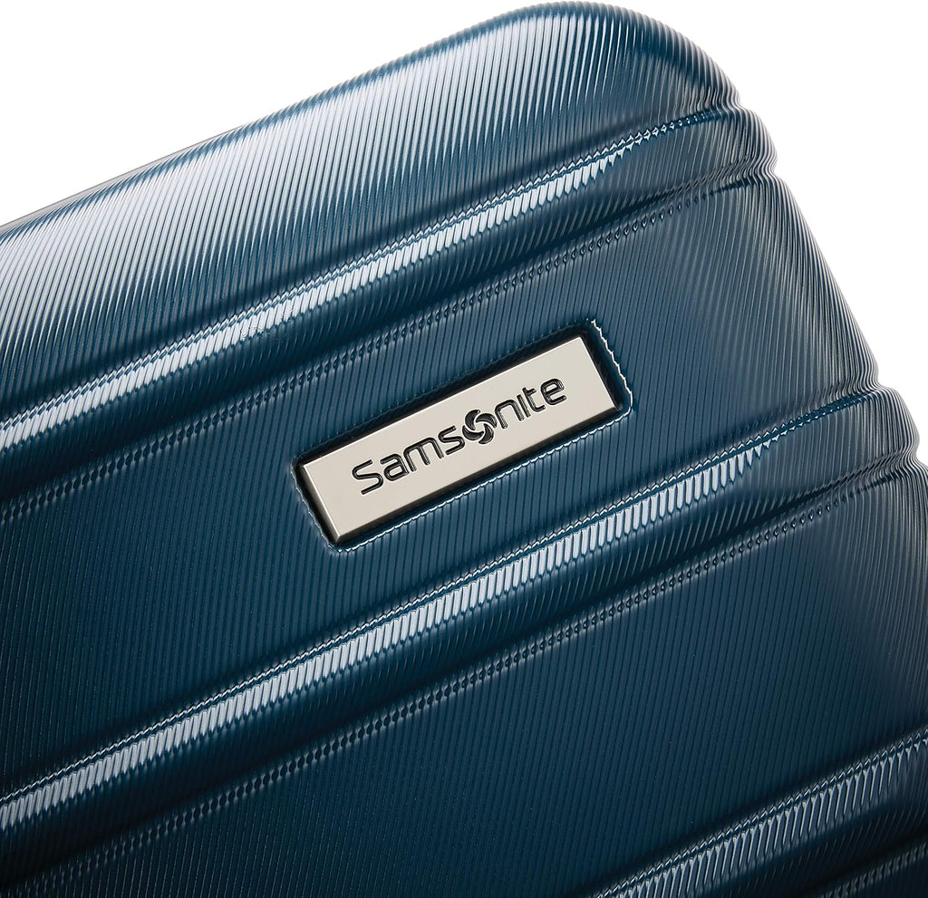 Samsonite Omni 2 Hardside Expandable Spinner Wheel Luggage, Checked Medium 24 in, Nova Teal