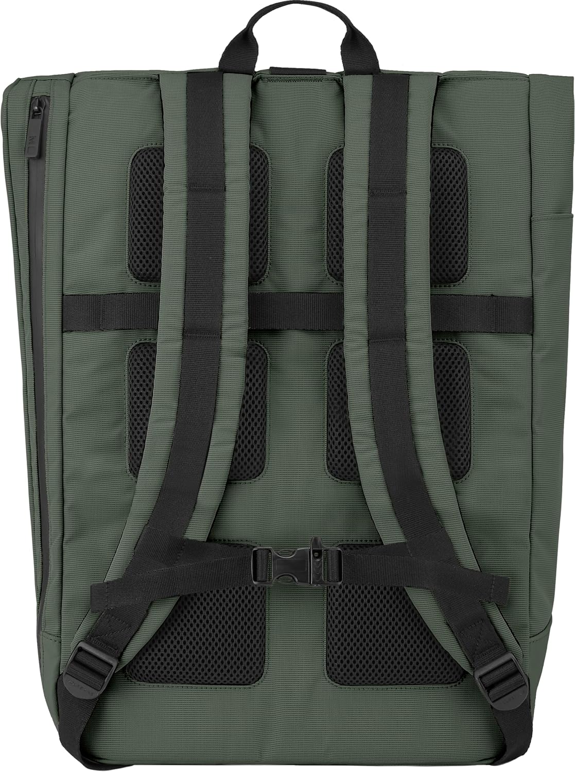Moleskine ET20FMTRBKK6 Business Backpack, 15-Inch, Can Store Devices, Metro Roll Top Backpack, Moss Green