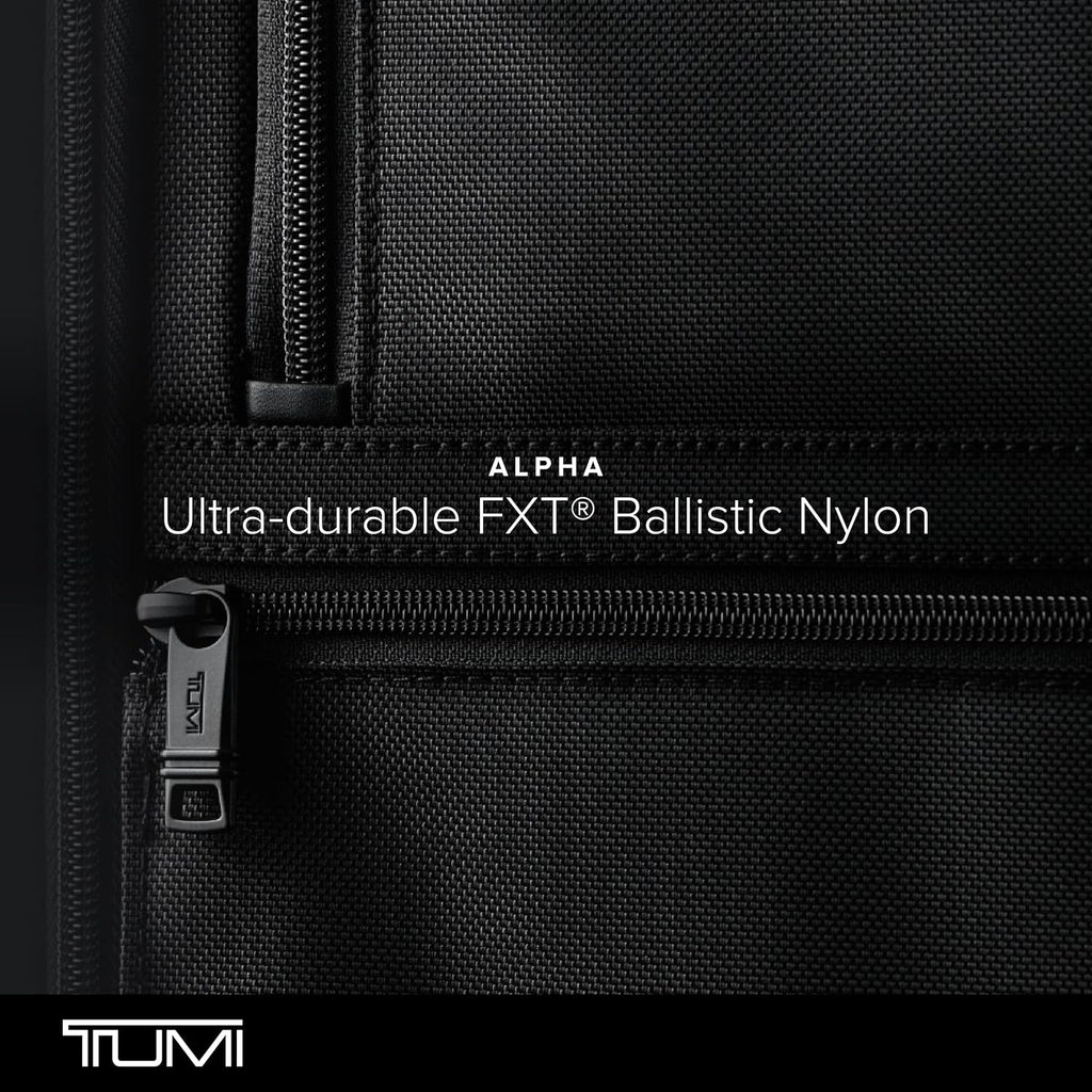 TUMI - Alpha Compact 4 Wheeled Brief - Rolling Carry On Briefcase. Laptop Bag for Commuting and Travel - Black