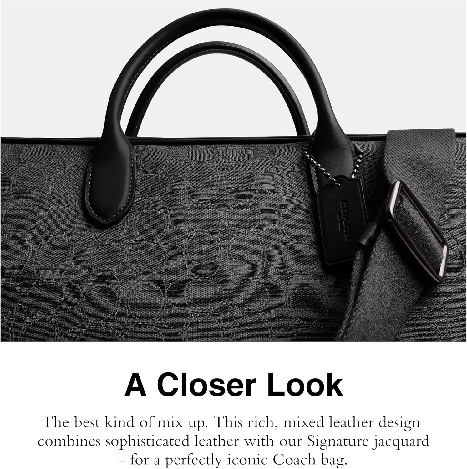 Coach Men's Theo Work Bag in Signature Jacquard