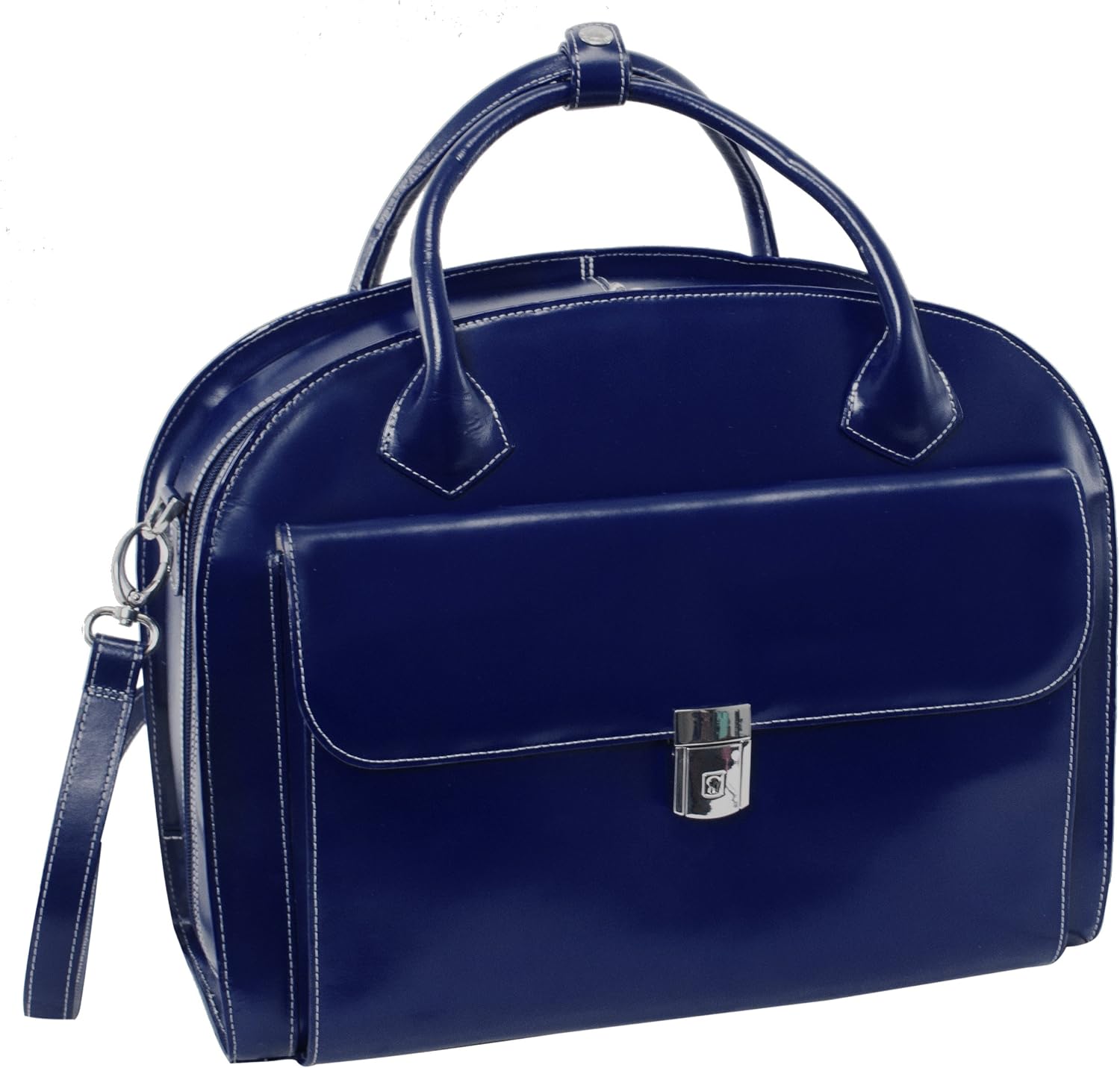 McKlein Glen Ellyn,15' Leather Detachable -Wheeled Ladies' Laptop/Computer & Tablet Business Briefcase Bag/Women's Rolling Overnight Travel Bag, Removable trolley case