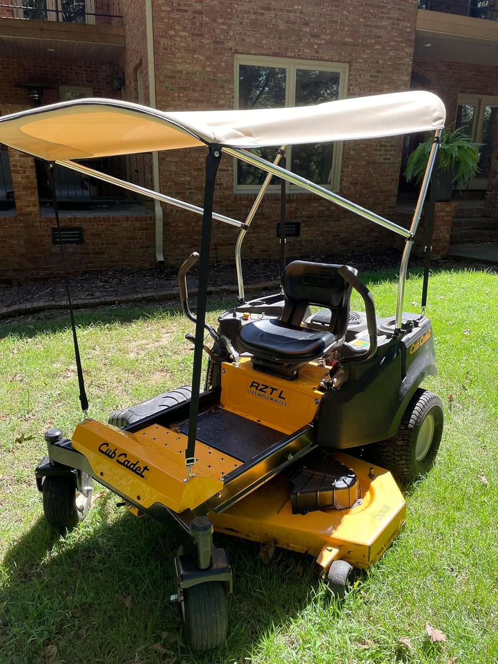 Extra Large Sun Shade Canopy for Zero Turn Lawn Mower - Compatible with John Deere, Kubota, Cub Cadet, Troy-Bilt & Others- Reduce Heat and Glare with this Umbrella Canopy for your Zero Turn Mower