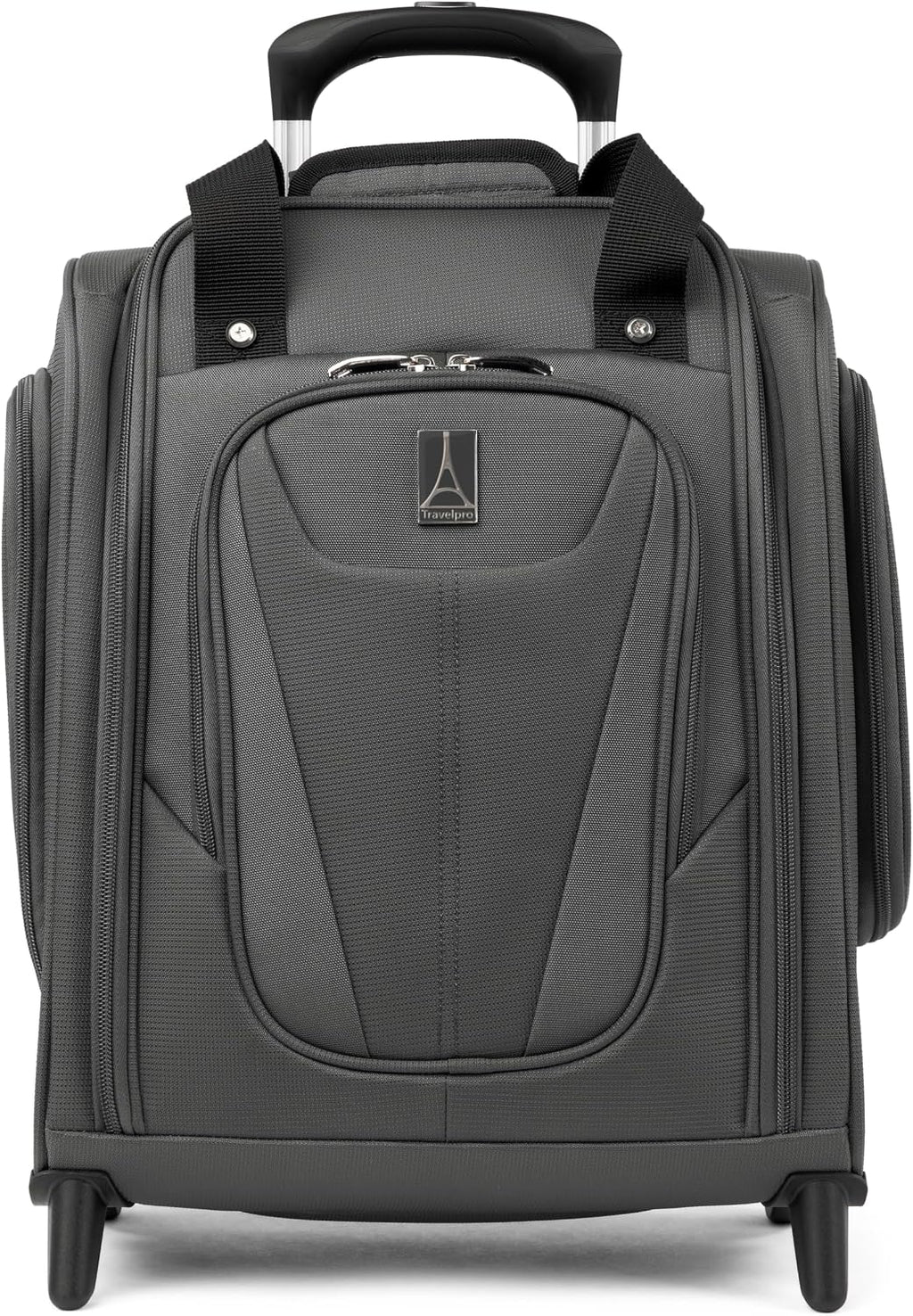 Travelpro Luggage Maxlite 5 Softside Lightweight Rolling Underseat Compact Carry on Upright 2 Wheel Bag, 15-Inch — Shadow Grey