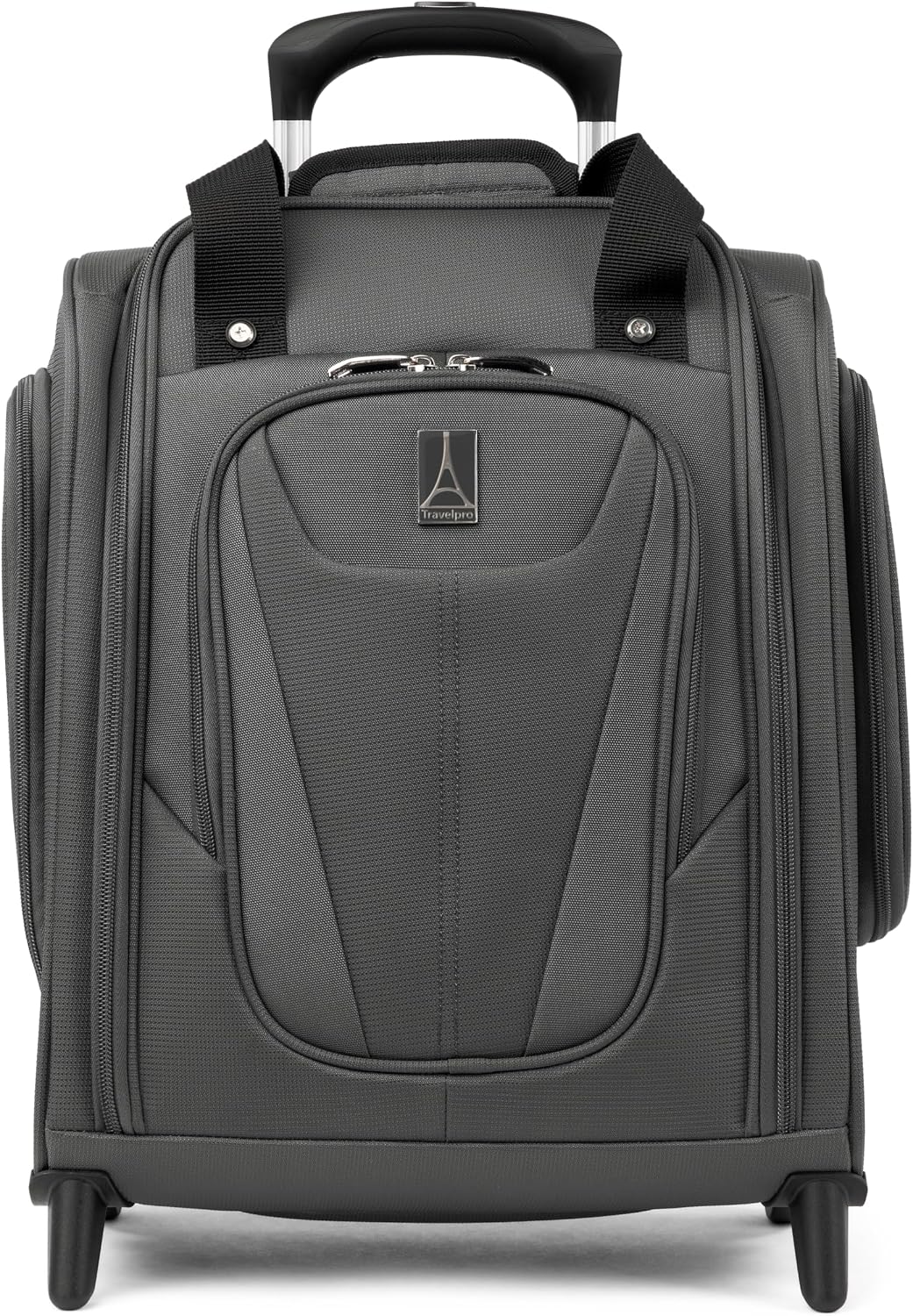 Travelpro Luggage Maxlite 5 Softside Lightweight Rolling Underseat Compact Carry on Upright 2 Wheel Bag, 15-Inch — Shadow Grey