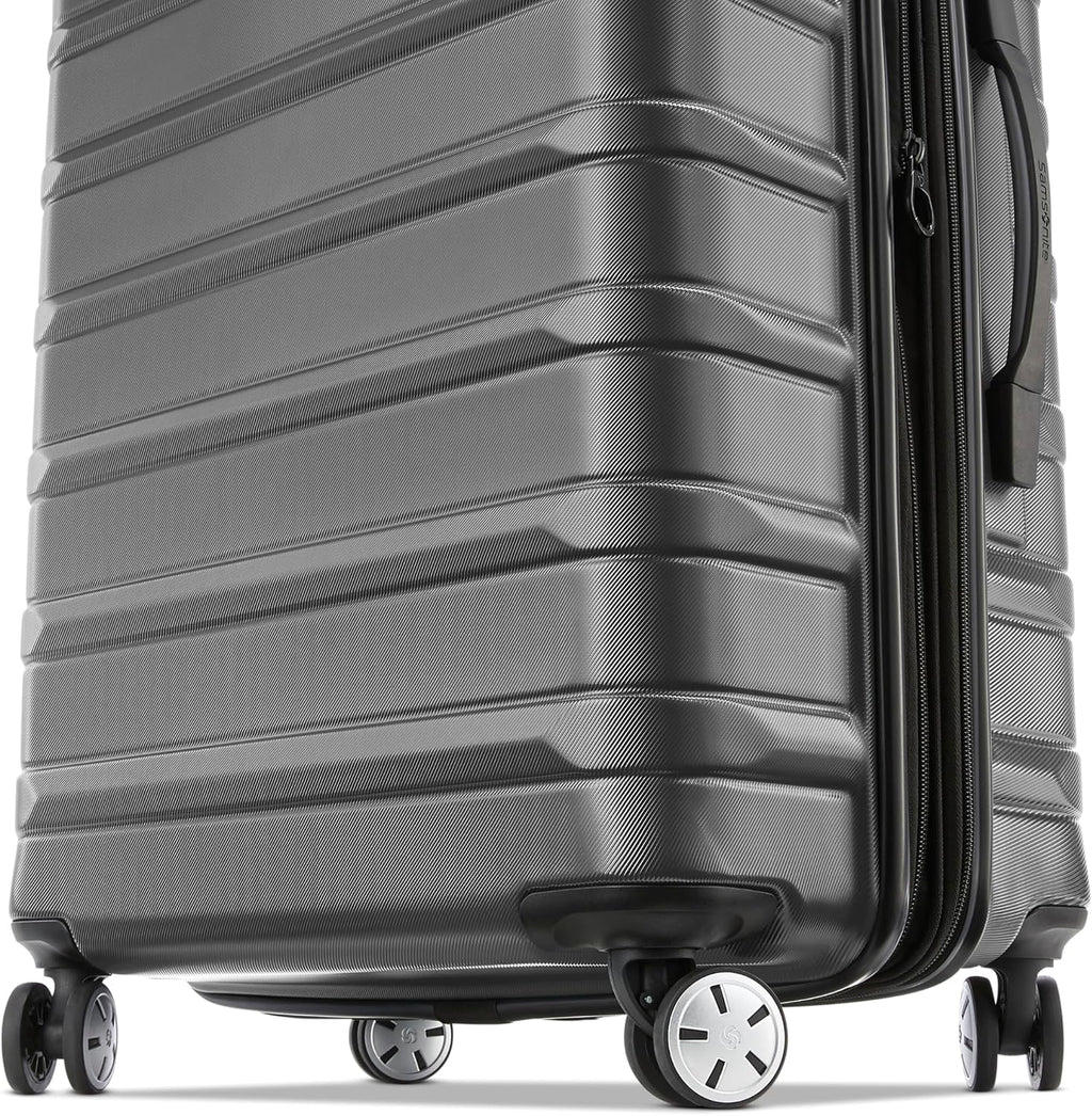 Samsonite Omni 2 Hardside Expandable Luggage with Spinner Wheels, MEDIUM SPINNER, SOLID CHARCOAL