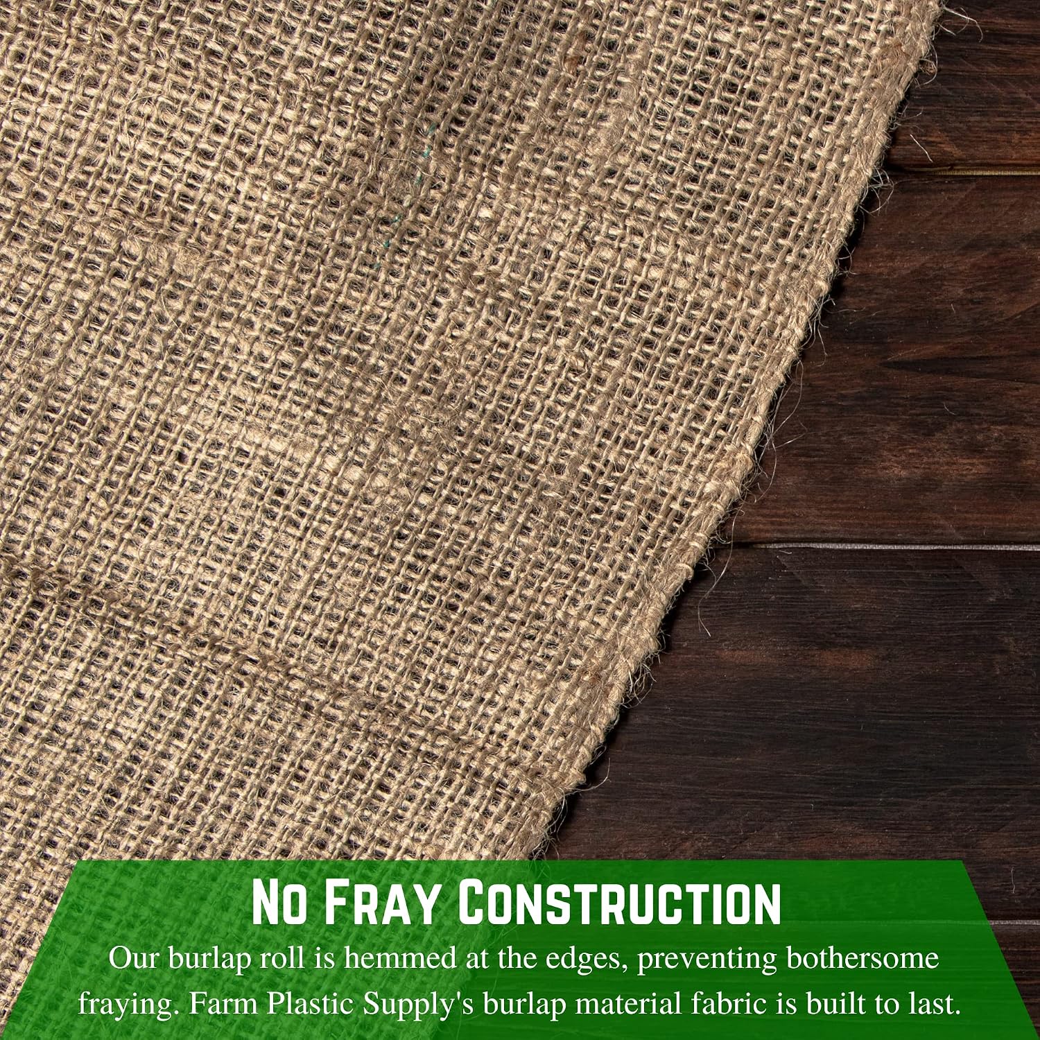 Farm Plastic Supply - Burlap Fabric Roll - (72' x 100') - Table Runners, Landscaping Fabric, Heavy Duty Roll
