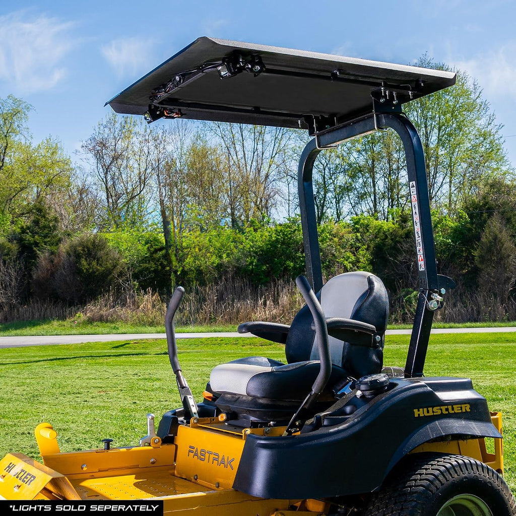 Universal Zero Turn Mower Canopy | ROPS 1.5'-3' | Robust Steel | Easy Install | Color Matched Roof | Fits Most Mowers with ROPS (Black)