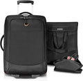 EVERKI Wheeled 420 Laptop Trolley, Rolling Carry-On Work Bag, TSA Friendly Removable Sleeve, Flight Approved, Organized Travel Luggage w/ Wheels for Business & Gaming, Fits Laptops up to 18.4' - Black