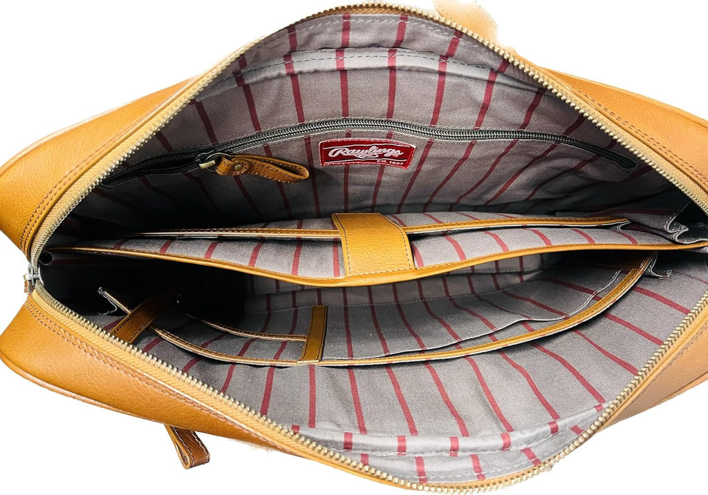 Rawlings | Men's Leather Messenger Briefcase Collection | Genuine Leather | Multiple Styles & Colors