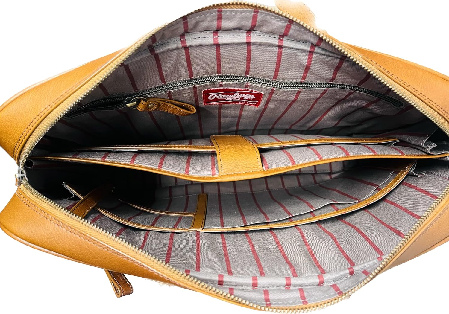 Rawlings | Men's Leather Messenger Briefcase Collection | Genuine Leather | Multiple Styles & Colors