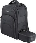 StarTech.com Unisex Backpack Ergonomic Computer Bag with Removable Accessory Case-Laptop/Tablet Pockets-Nylon, Black, 15.6' Professional IT Tech Work/Travel/Commute (NTBKBAG156)