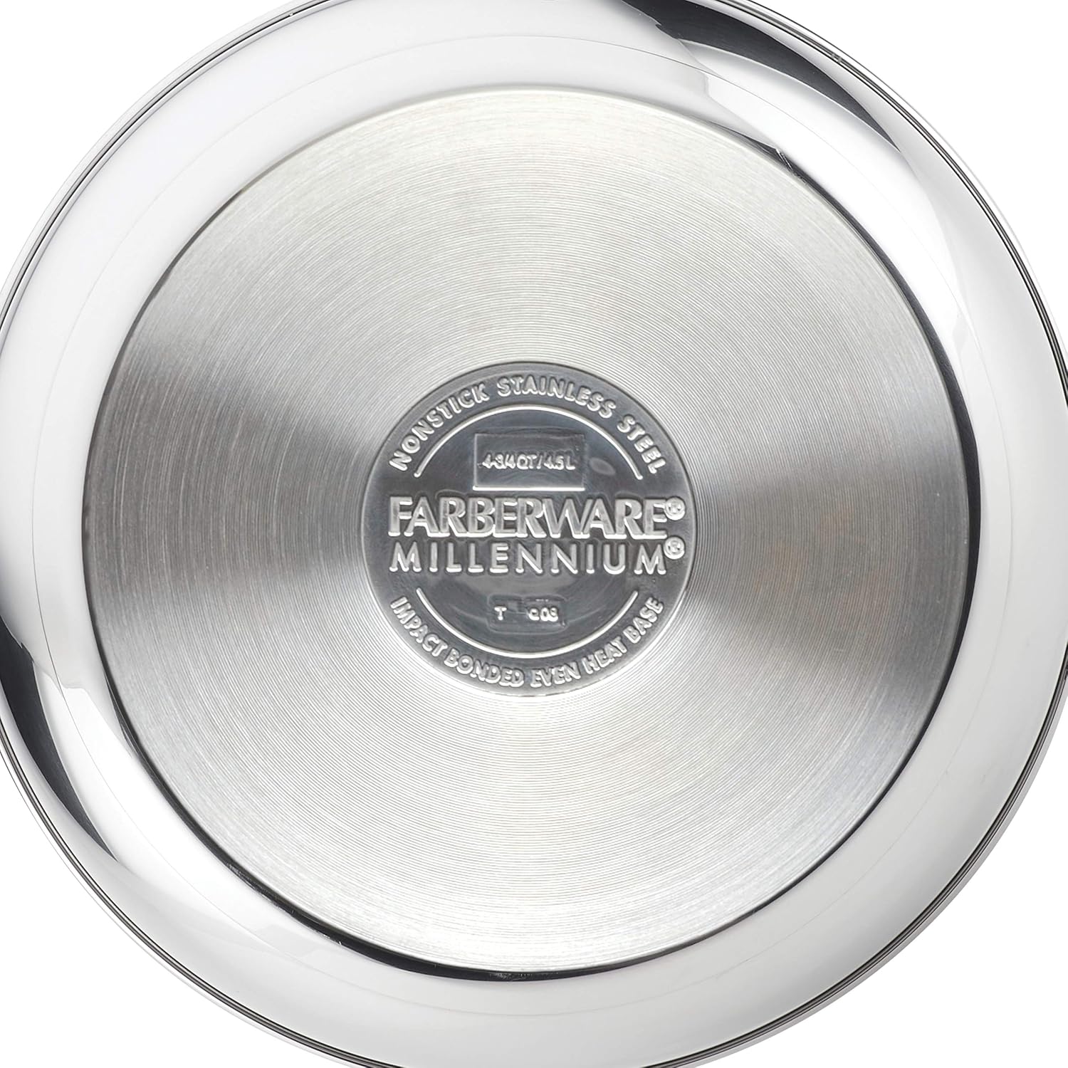 Farberware Millennium Stainless Steel Pots and Pans Set, 10-Piece Induction Cookware Set, Silver